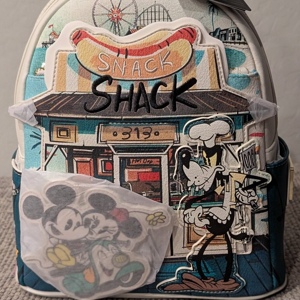 Loungefly Mickey & Friends Exclusive Snack Shack Mini Backpack